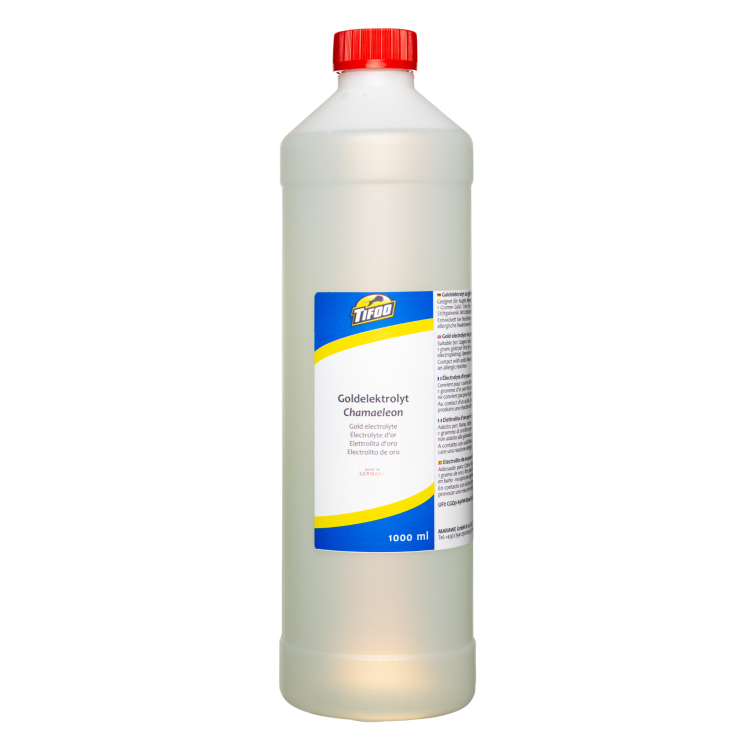 Gold tank plating solution "Chamaeleon"